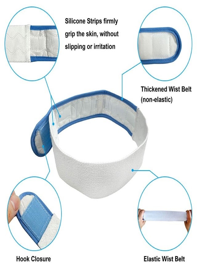 Sivya Catheter Holder Urinary Drainage Bag Leg Band, Band Straps for Easy-Tap Leg Bag, Anti Slip Foley Catheter Leg Strap, 23.6” Long x 2" Wide (2 Pack) - Image 2